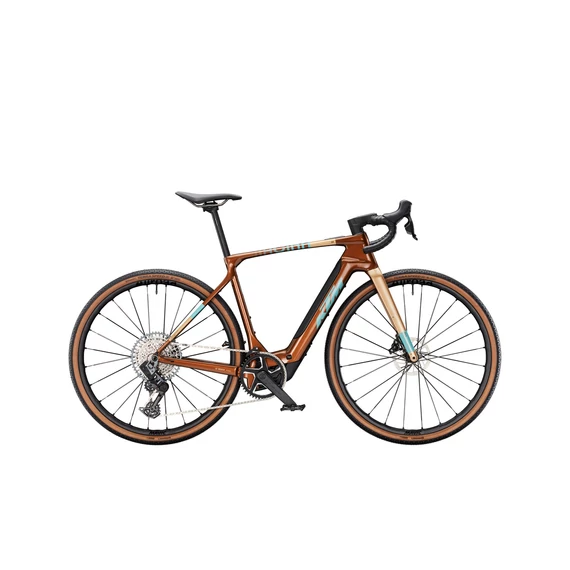 KTM MACINA GRAVELATOR SX PRIME terra (golden dust+petrol) - 2025 - elektromos gravel kerékpár