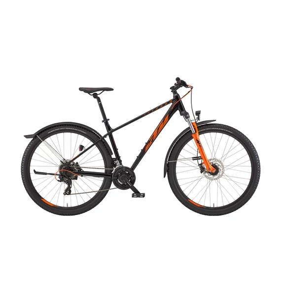 KTM Chicago Street 29 Flaming Black (Orange) - 2022 - onroad trekking kerékpár