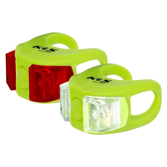 Kellys TWINS set lime zöld - Világítás szett