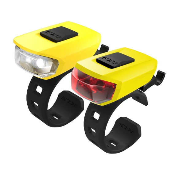 Kellys VEGA USB, yellow - Világítás szett