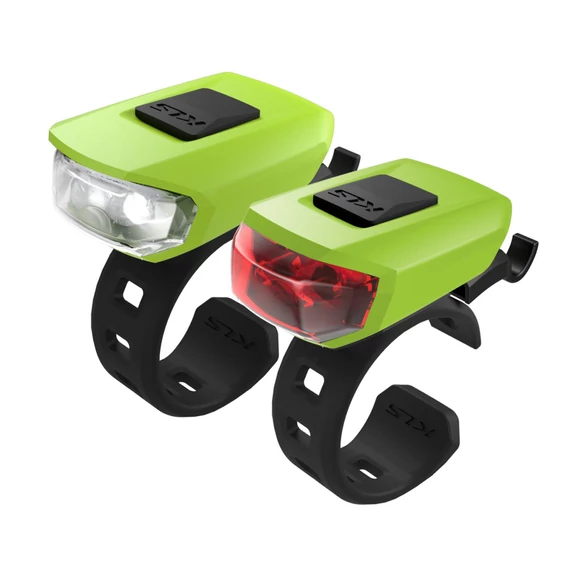 Kellys VEGA, lime green - Világítás szett