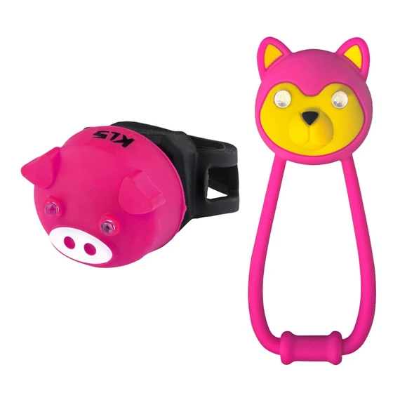 Kellys ANIMAL, magenta - Világítás szett