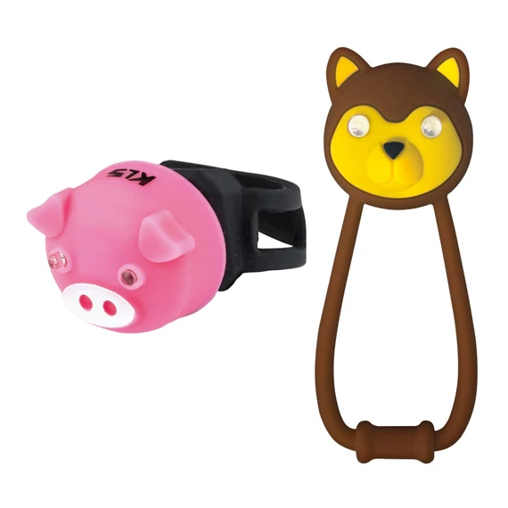 Kellys ANIMAL, brown/pink - Világítás szett